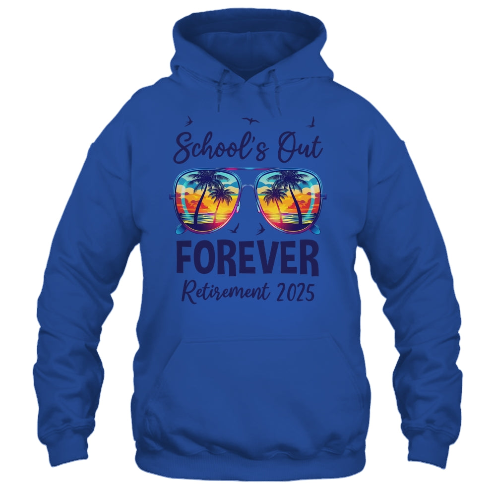 School's Out Forever Retired 2025 Teacher Retirement Shirt & Tank Top | siriusteestore