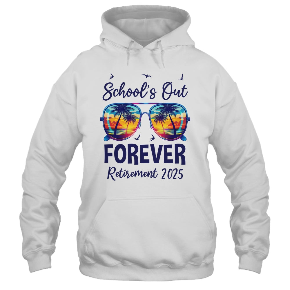 School's Out Forever Retired 2025 Teacher Retirement Shirt & Tank Top | siriusteestore