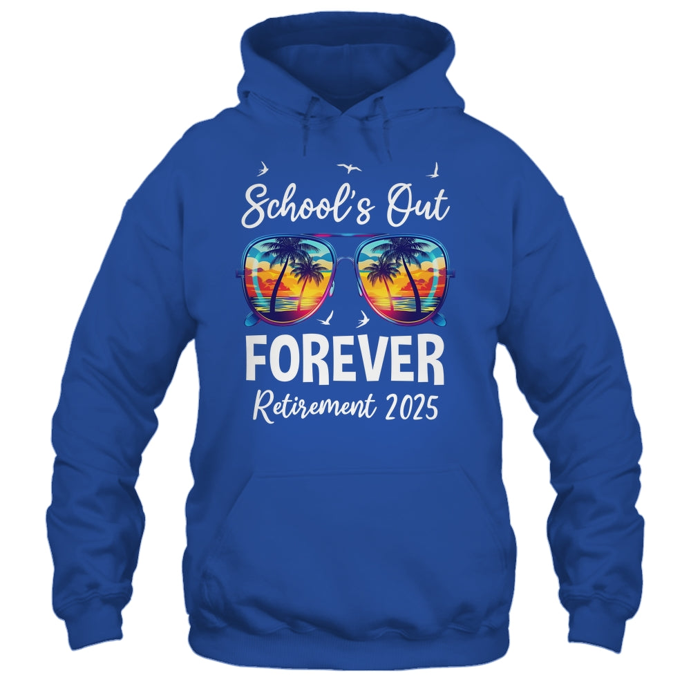 School's Out Forever Teacher Retirement 2025 Retired Teacher Shirt & Tank Top | siriusteestore