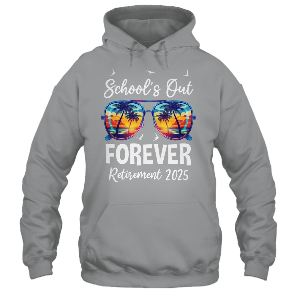 School's Out Forever Teacher Retirement 2025 Retired Teacher Shirt & Tank Top | siriusteestore