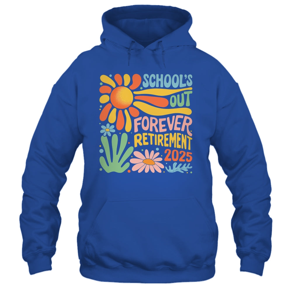 Schools Out Forever Retirement 2025 Retired Teacher Summer Shirt & Tank Top | siriusteestore
