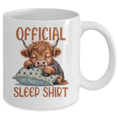 Scottish Highland Cow Official Sleepshirt Funny Sleeping Mug | siriusteestore