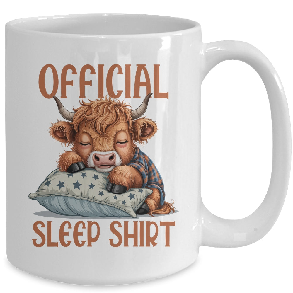 Scottish Highland Cow Official Sleepshirt Funny Sleeping Mug | siriusteestore
