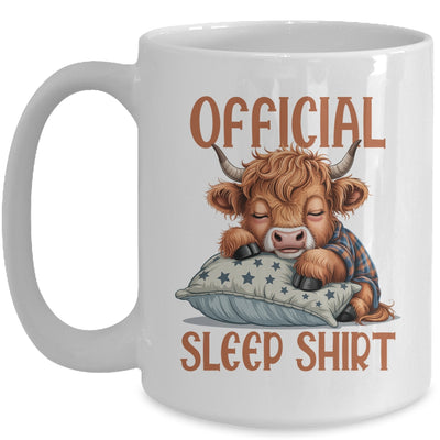 Scottish Highland Cow Official Sleepshirt Funny Sleeping Mug | siriusteestore