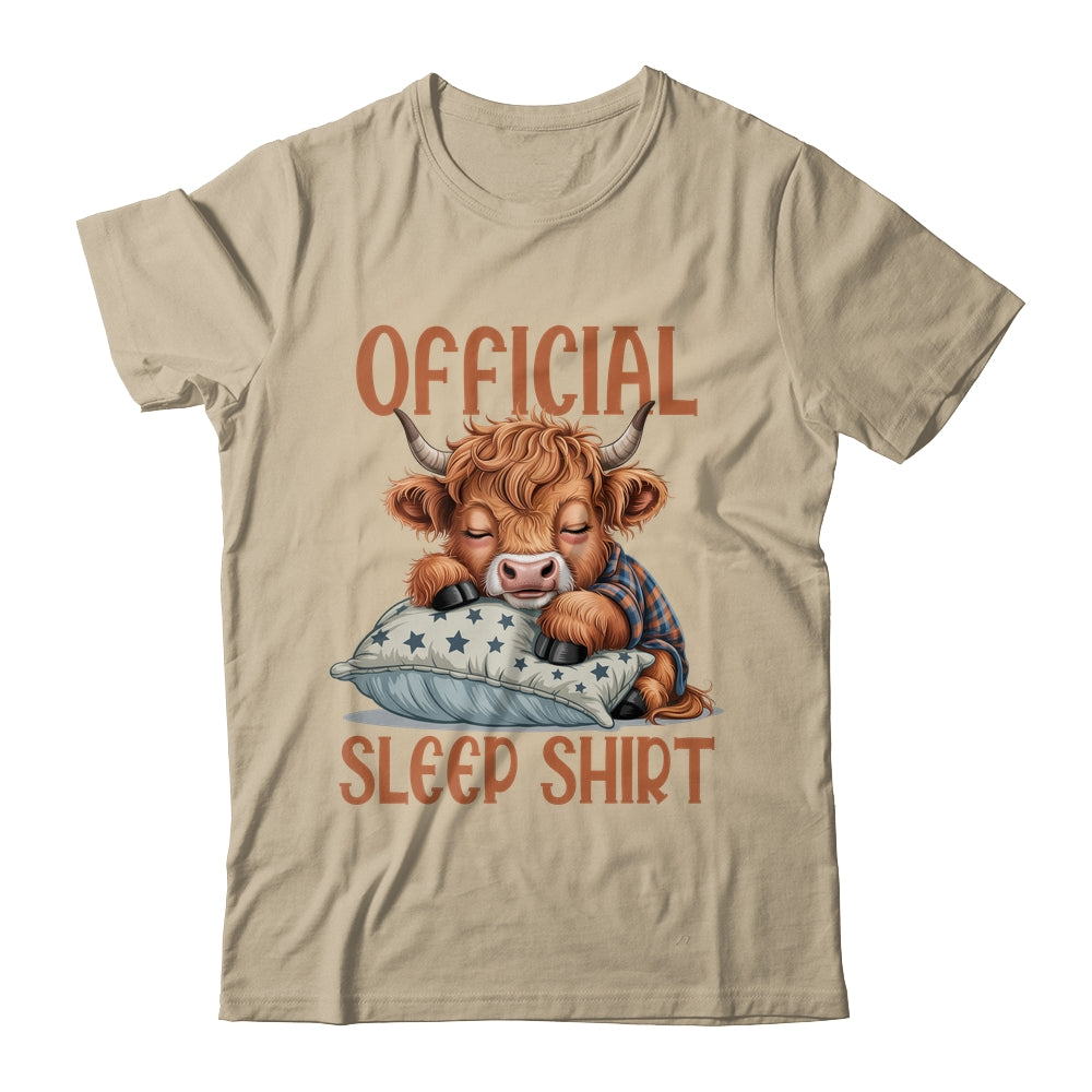 Scottish Highland Cow Official Sleepshirt Funny Sleeping Shirt & Hoodie | siriusteestore
