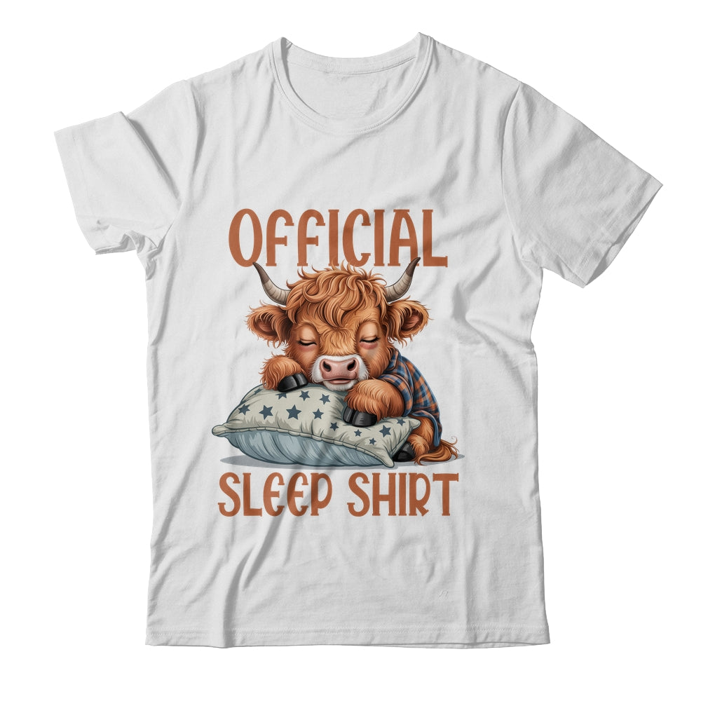 Scottish Highland Cow Official Sleepshirt Funny Sleeping Shirt & Hoodie | siriusteestore