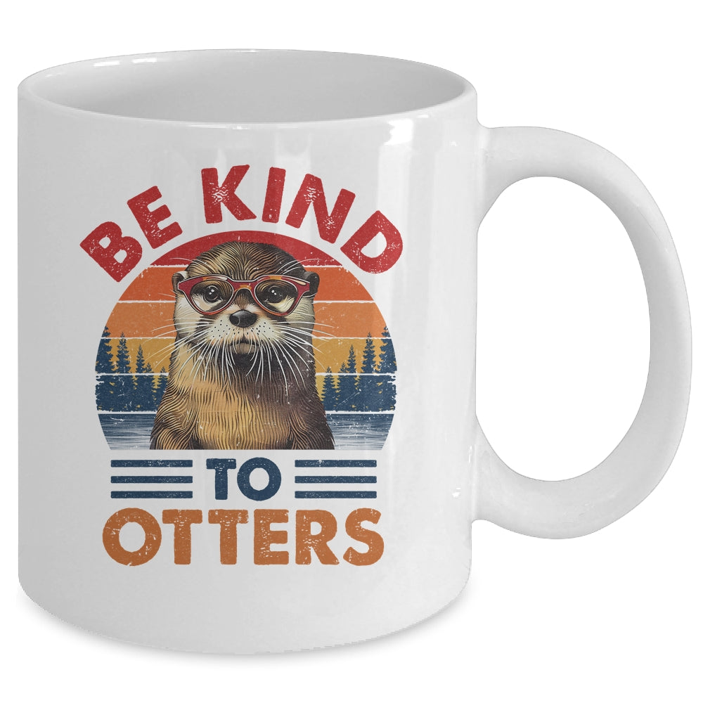Sea Otter Vintage Be Kind To Otters Lover Women Men Kid Girl Mug | siriusteestore