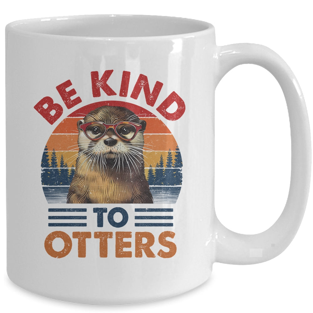 Sea Otter Vintage Be Kind To Otters Lover Women Men Kid Girl Mug | siriusteestore