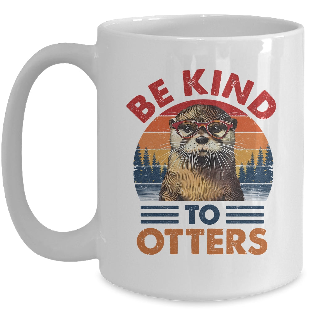 Sea Otter Vintage Be Kind To Otters Lover Women Men Kid Girl Mug | siriusteestore