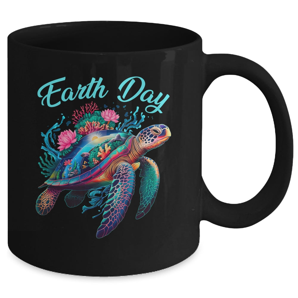 Sea Turtle Earth Day Save The Earth Environmental Protection Mug | siriusteestore