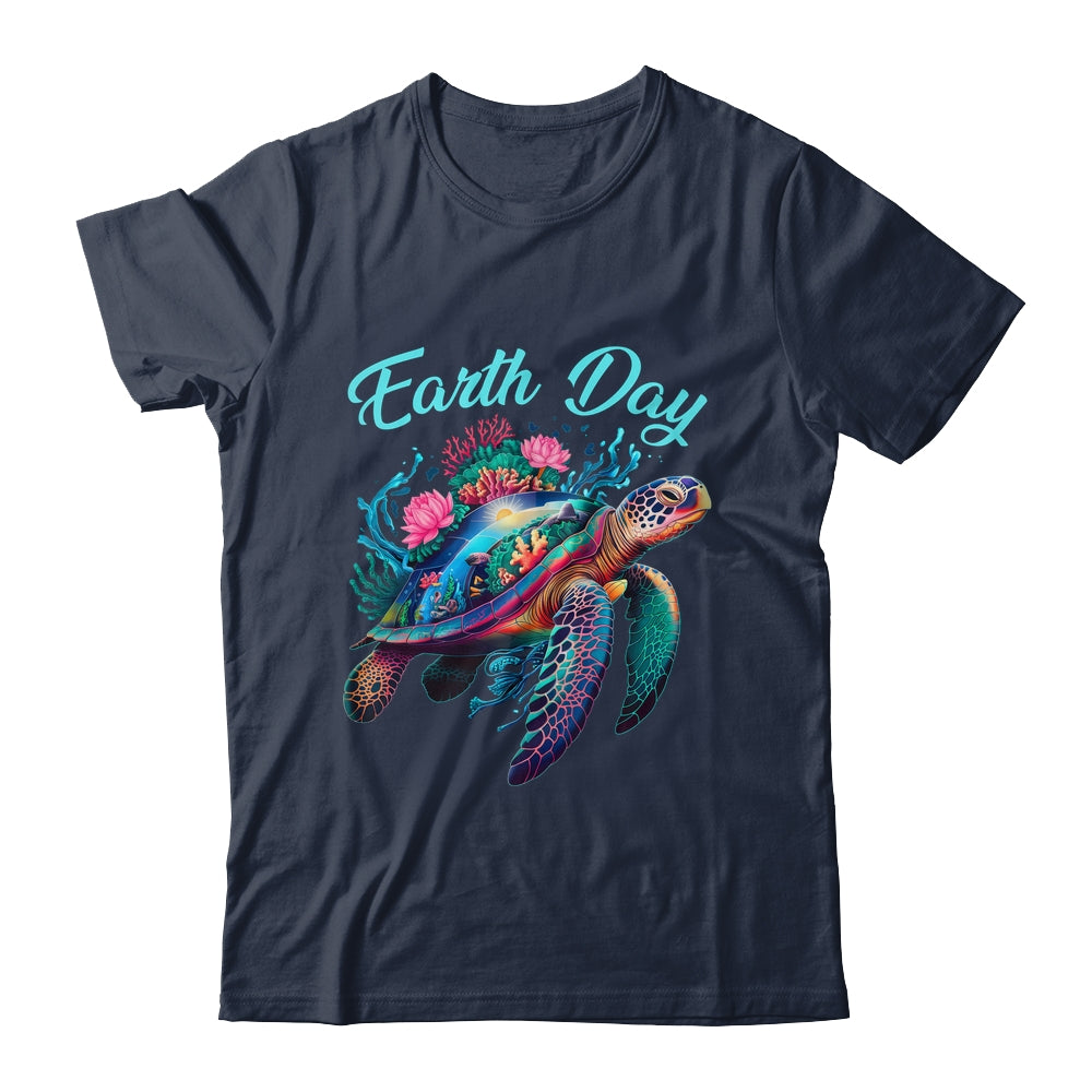 Sea Turtle Earth Day Save The Earth Environmental Protection Shirt & Tank Top | siriusteestore