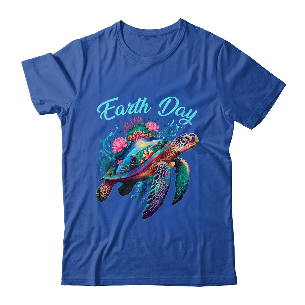 Sea Turtle Earth Day Save The Earth Environmental Protection Shirt & Tank Top | siriusteestore