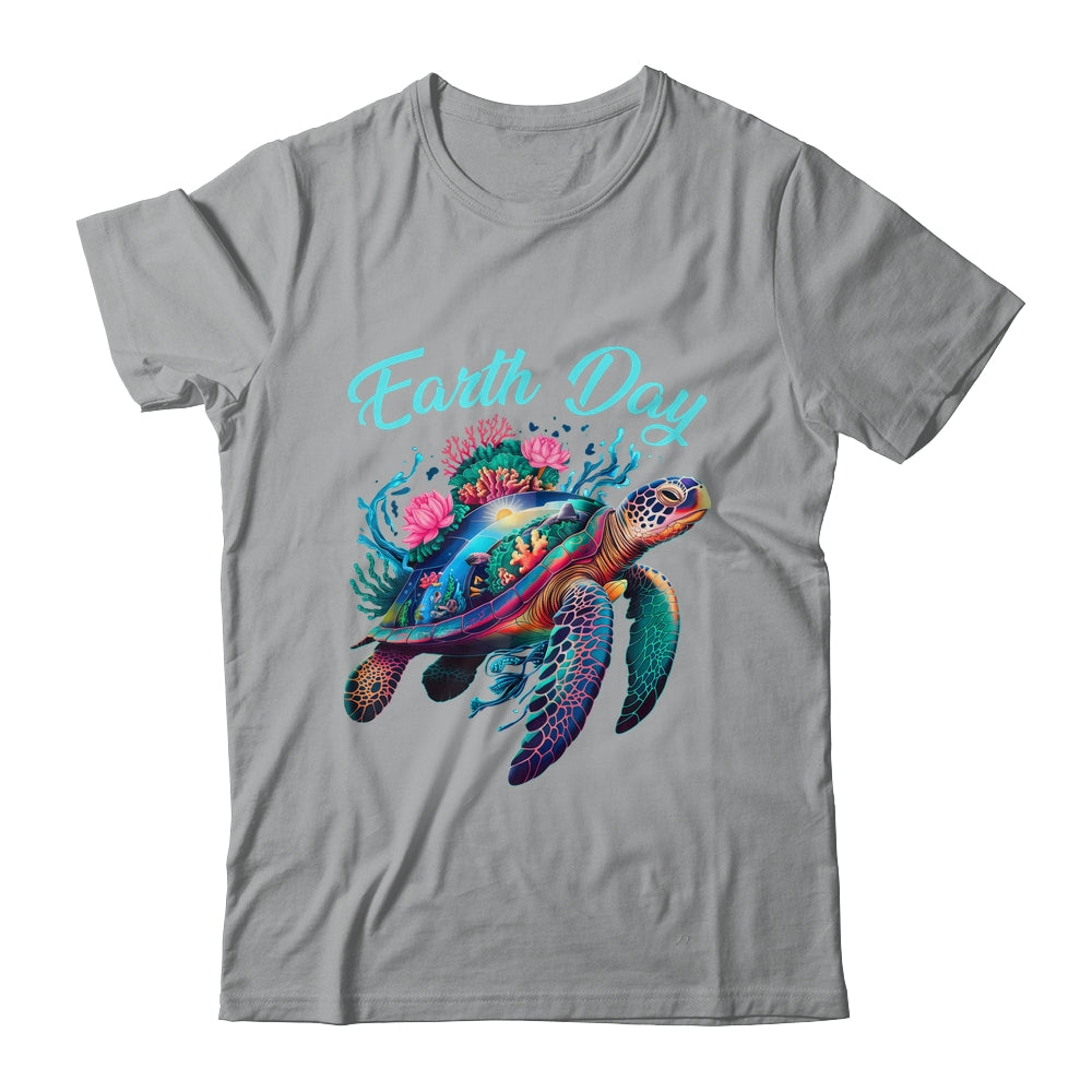 Sea Turtle Earth Day Save The Earth Environmental Protection Shirt & Tank Top | siriusteestore