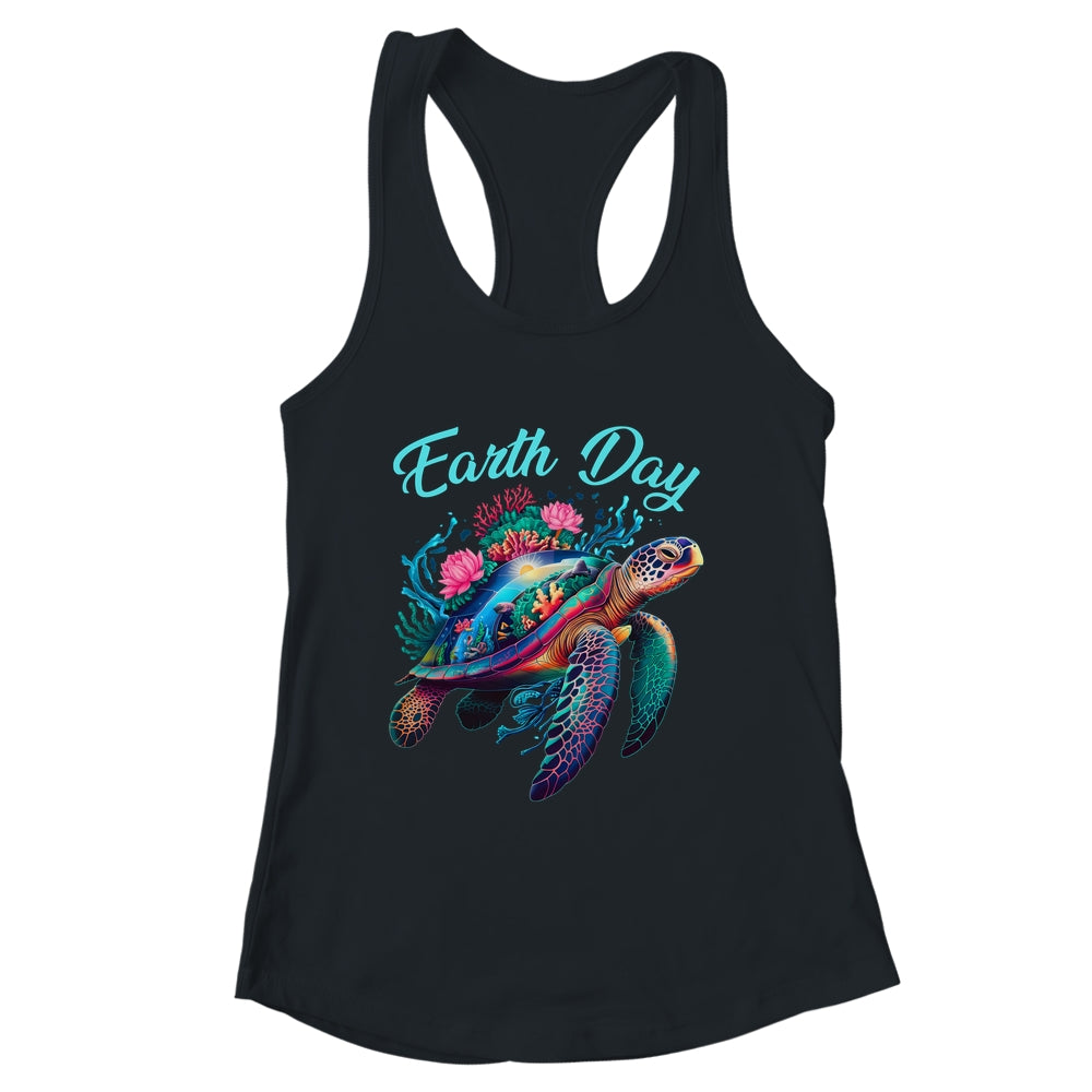 Sea Turtle Earth Day Save The Earth Environmental Protection Shirt & Tank Top | siriusteestore