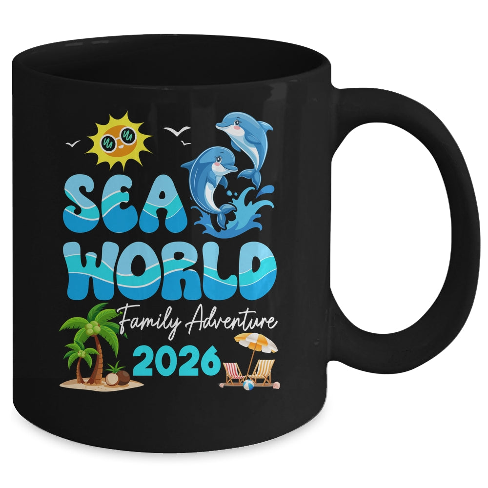 Sea World Dolphin Family Adventure Trip 2026 Spring Break Mug | siriusteestore