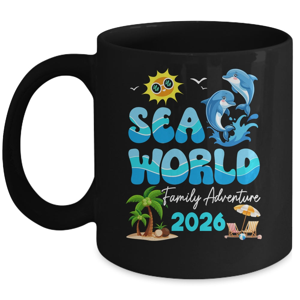 Sea World Dolphin Family Adventure Trip 2026 Spring Break Mug | siriusteestore
