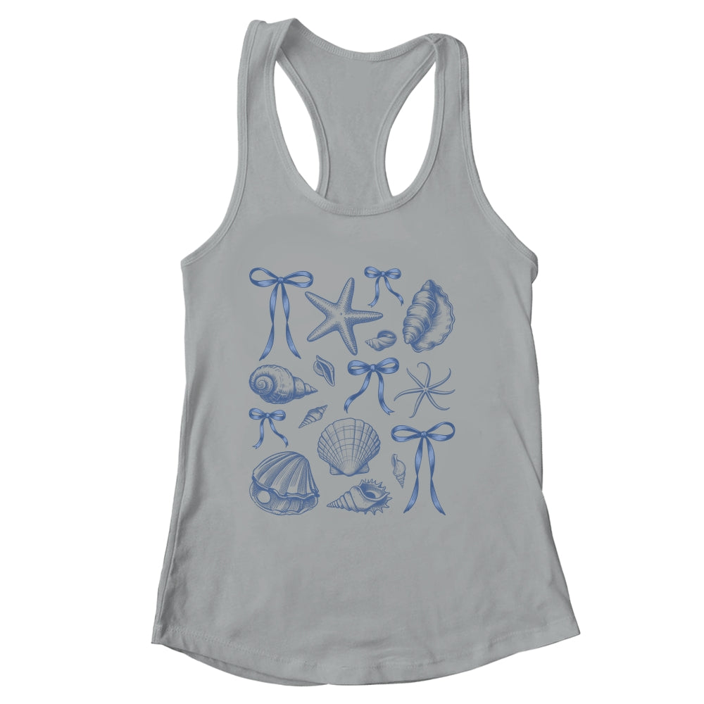 Seashell Coquette Bow Hawaii Beach Summer Vacation Family Shirt & Tank Top | siriusteestore