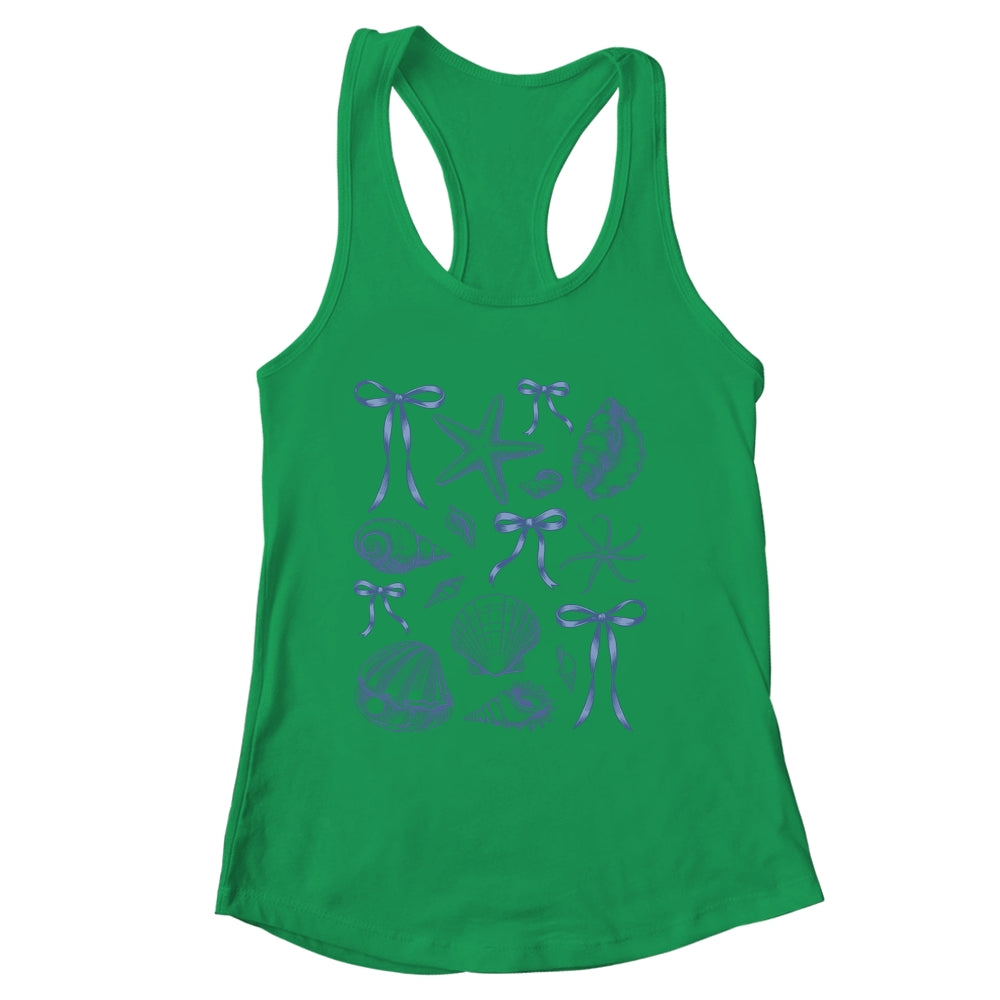 Seashell Coquette Bow Hawaii Beach Summer Vacation Family Shirt & Tank Top | siriusteestore