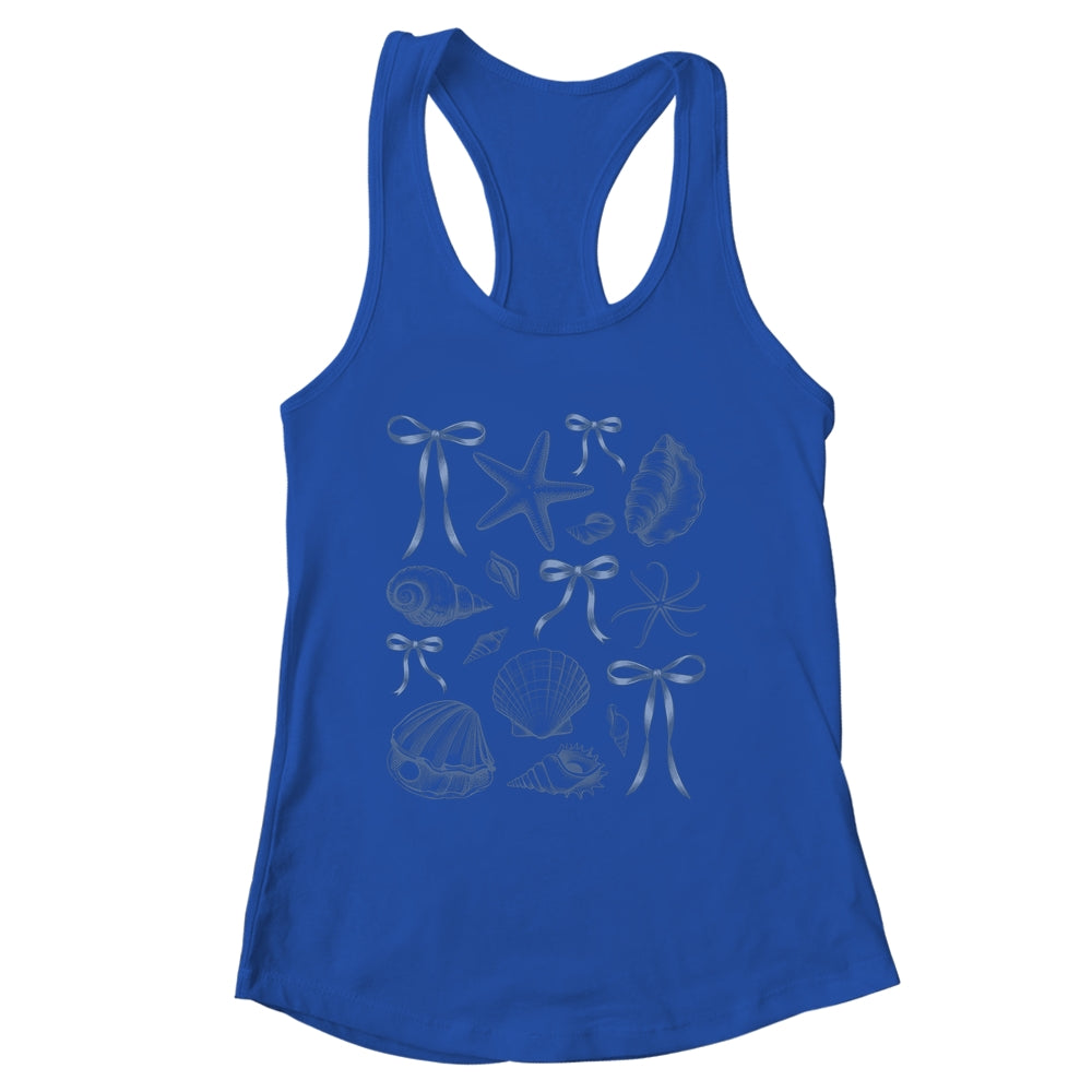 Seashell Coquette Bow Hawaii Beach Summer Vacation Family Shirt & Tank Top | siriusteestore