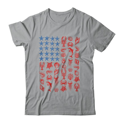 Seashell USA Flag 4Th Of July Men Women Kids Summer Coastal Shirt & Tank Top | siriusteestore
