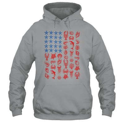 Seashell USA Flag 4Th Of July Men Women Kids Summer Coastal Shirt & Tank Top | siriusteestore