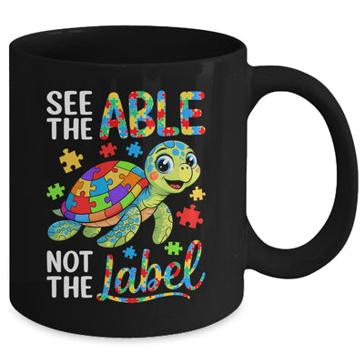 See The Able Not The Label Sea Turtle Autism Awareness Mug | siriusteestore