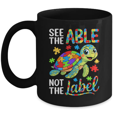 See The Able Not The Label Sea Turtle Autism Awareness Mug | siriusteestore