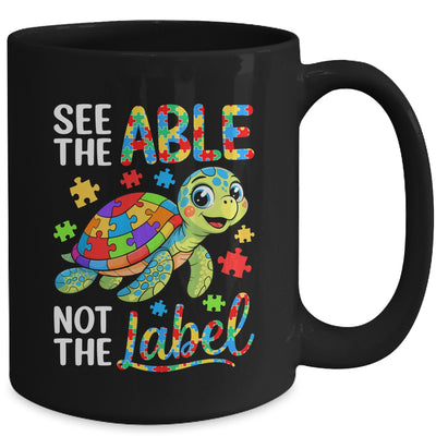 See The Able Not The Label Sea Turtle Autism Awareness Mug | siriusteestore