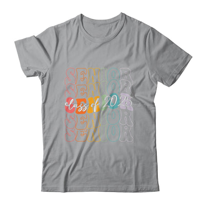 Senior 2025 Class Of 2025 Back To School 2025 Groovy Shirt & Tank Top | siriusteestore