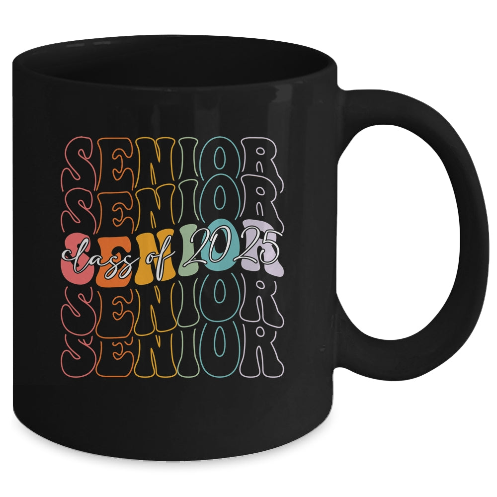 Senior 2025 Class Of 2025 Back To School 2025 Groovy Mug | siriusteestore