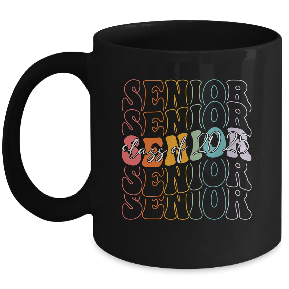 Senior 2025 Class Of 2025 Back To School 2025 Groovy Mug | siriusteestore