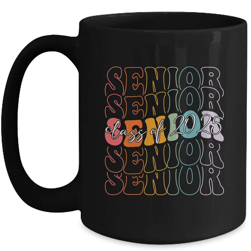 Senior 2025 Class Of 2025 Back To School 2025 Groovy Mug | siriusteestore