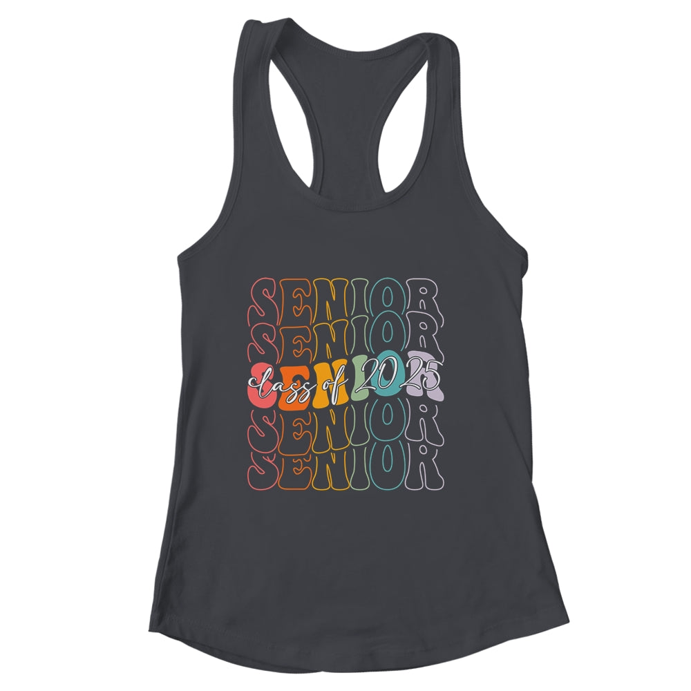 Senior 2025 Class Of 2025 Back To School 2025 Groovy Shirt & Tank Top | siriusteestore
