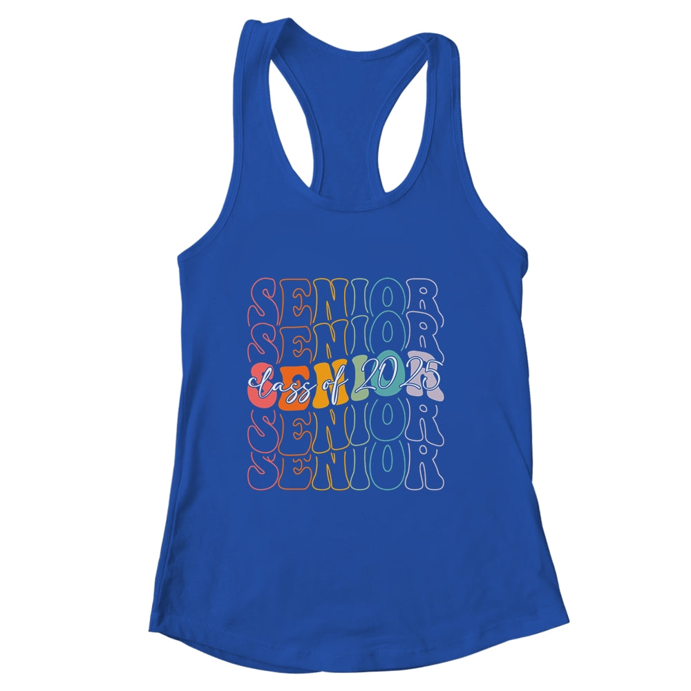 Senior 2025 Class Of 2025 Back To School 2025 Groovy Shirt & Tank Top | siriusteestore