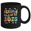 Senior 2025 Class Of 2025 Seniors Graduation Groovy Retro Mug | siriusteestore