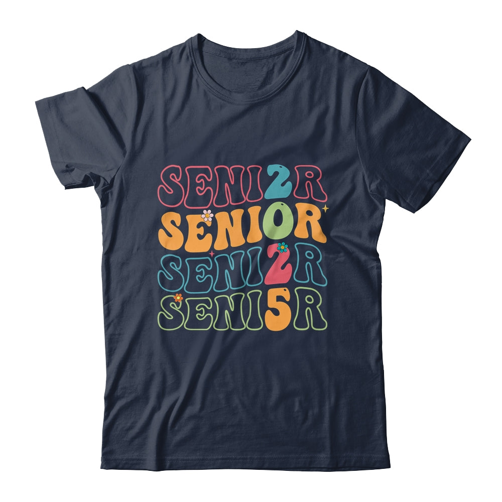 Senior 2025 Class Of 2025 Seniors Graduation Retro Groovy Shirt & Hoodie | siriusteestore