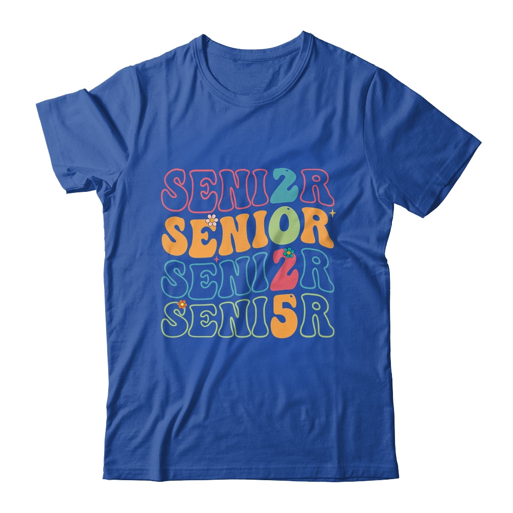 Senior 2025 Class Of 2025 Seniors Graduation Retro Groovy Shirt & Hoodie | siriusteestore