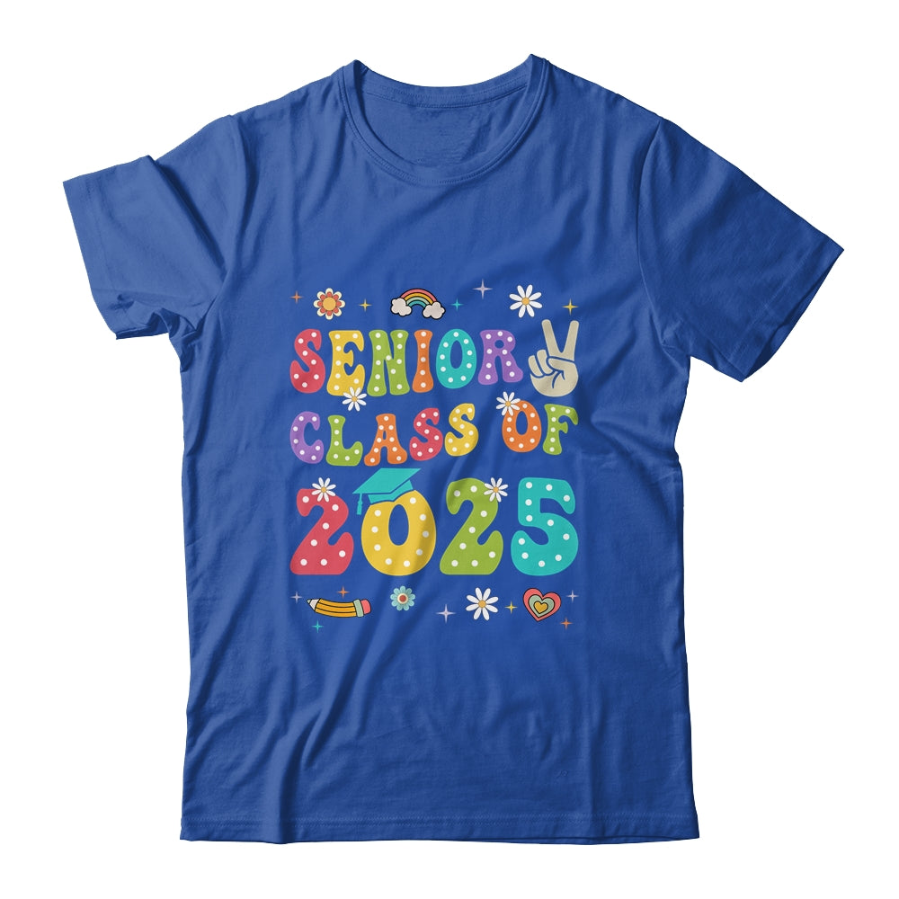 Senior 2025 Class Of 2025 Seniors Graduation Retro Groovy Shirt & Hoodie | siriusteestore