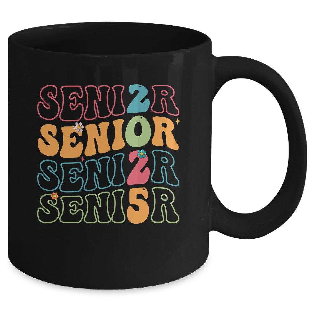 Senior 2025 Class Of 2025 Seniors Graduation Retro Groovy Mug | siriusteestore