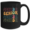 Senior 2025 Class Of 2025 Seniors Graduation Retro Groovy Mug | siriusteestore