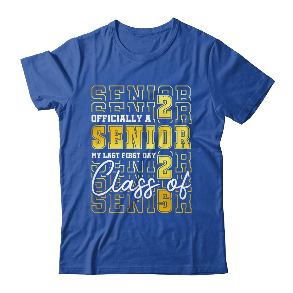 Senior 2025 Graduation My Last First Day Of Class Of 2025 Shirt & Hoodie | siriusteestore