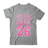 Senior 2026 Class Of 2026 Coquette Pink Bow Graduation Girl Shirt & Hoodie | siriusteestore