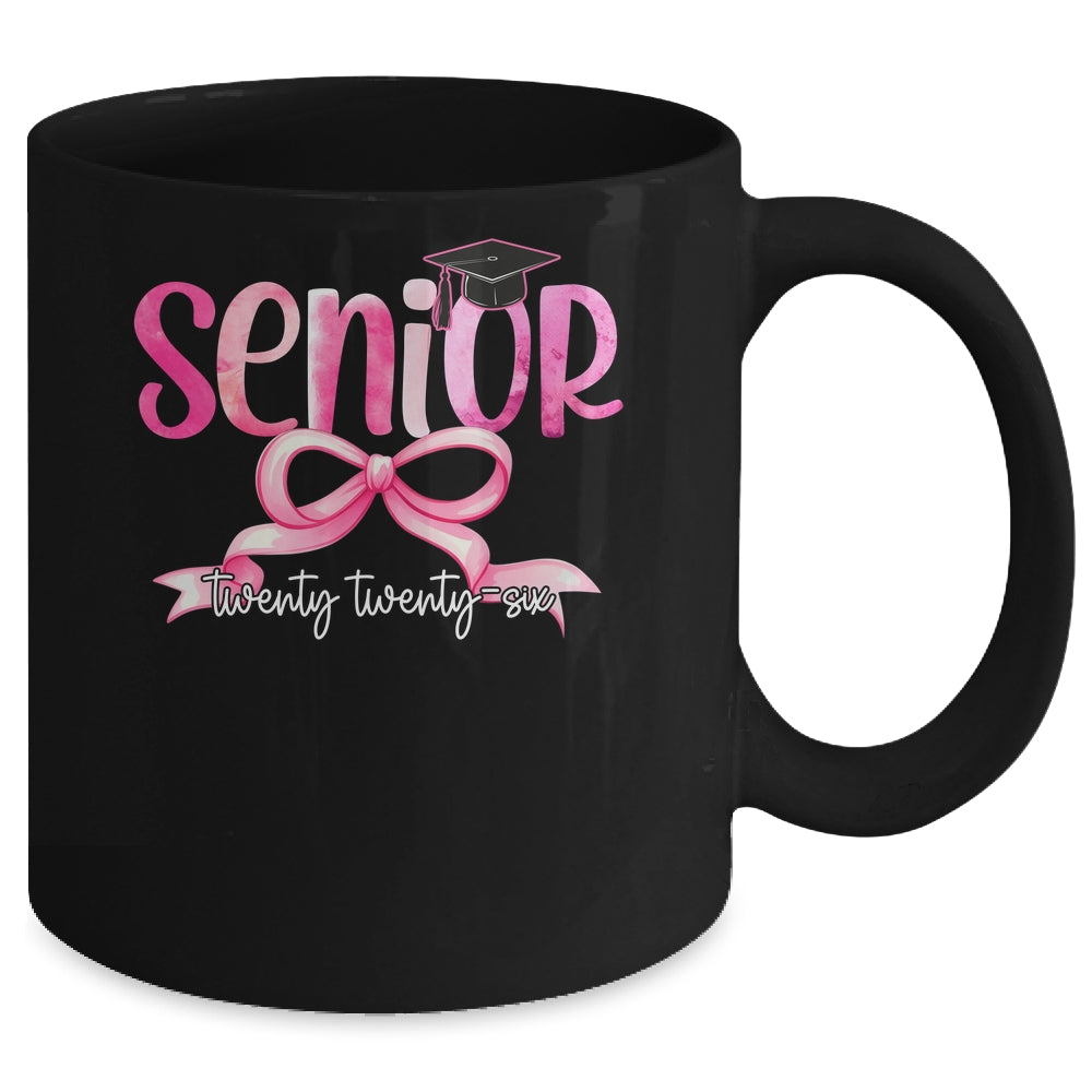 Senior 2026 Class Of 2026 Girls Coquette Bow Teacher Student Mug | siriusteestore