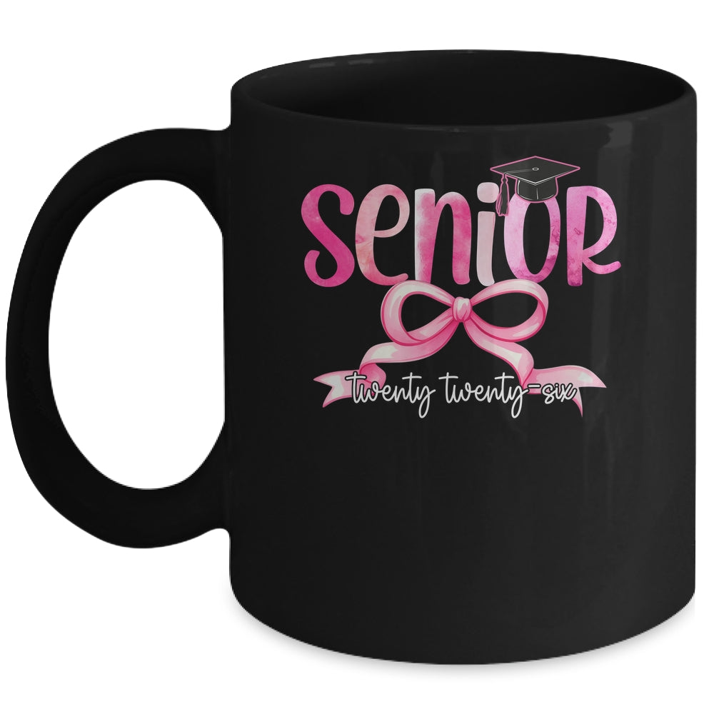 Senior 2026 Class Of 2026 Girls Coquette Bow Teacher Student Mug | siriusteestore