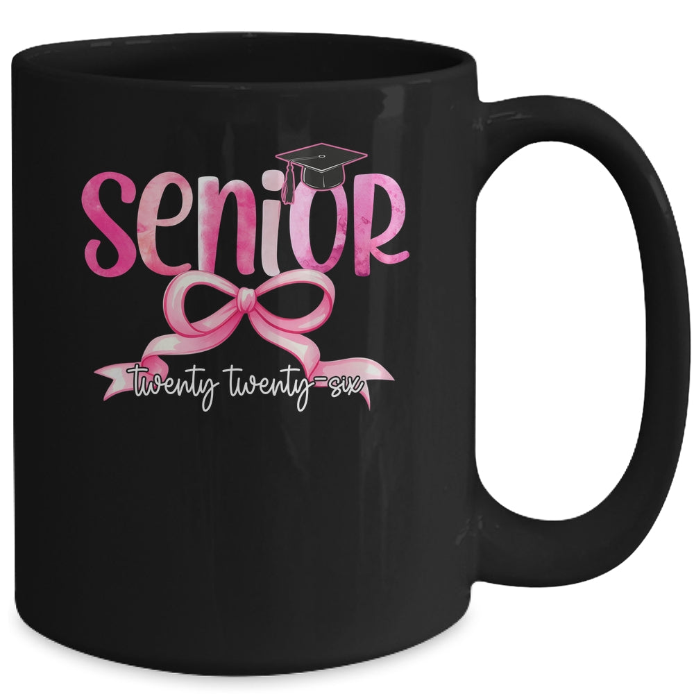 Senior 2026 Class Of 2026 Girls Coquette Bow Teacher Student Mug | siriusteestore