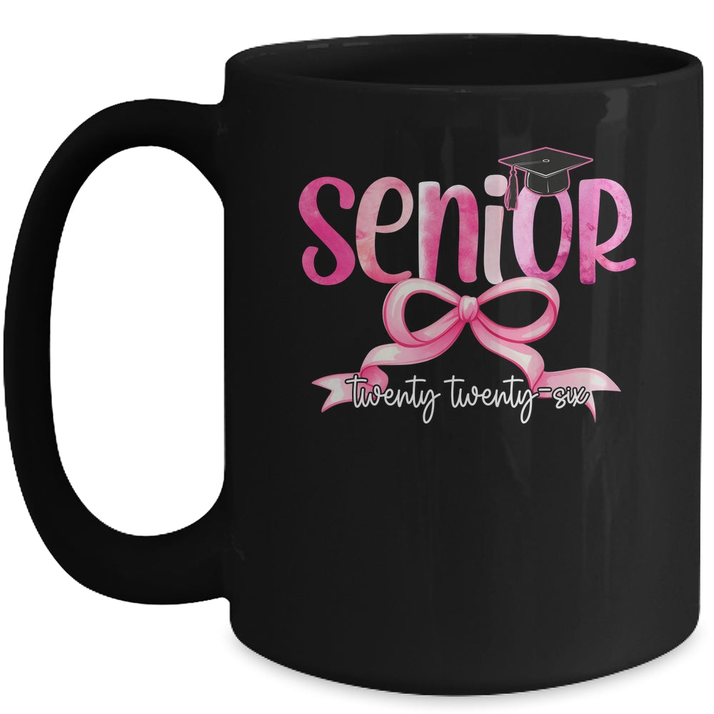 Senior 2026 Class Of 2026 Girls Coquette Bow Teacher Student Mug | siriusteestore