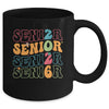 Senior 2026 Class Of 2026 Seniors Graduation Retro Groovy Mug | siriusteestore