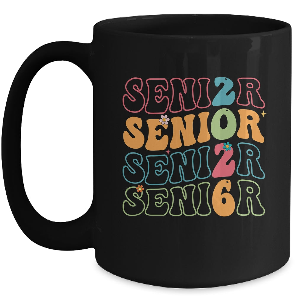 Senior 2026 Class Of 2026 Seniors Graduation Retro Groovy Mug | siriusteestore
