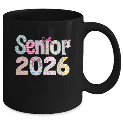 Senior 2026 Pastel Floral Class Of 2026 Girls Coquette Bow Mug | siriusteestore