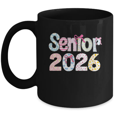 Senior 2026 Pastel Floral Class Of 2026 Girls Coquette Bow Mug | siriusteestore